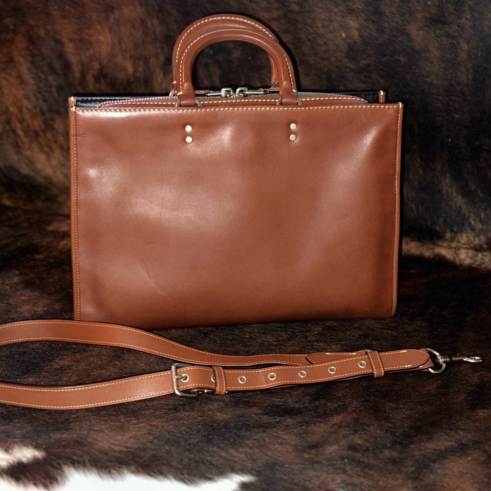 COACH Rogue Leather Briefcase!
